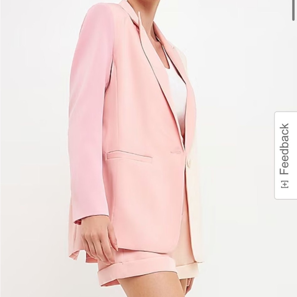 Endless Rose Pink Blazer Modern Tailored Suit Jacket